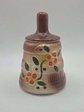 Vintage Butter Churn Cookie Jar c 1940's Unmarked McCoy Ceramic